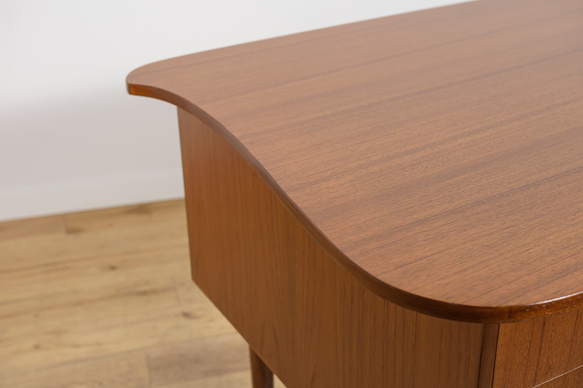 Biurko Kidney Desk, brązowy, teak, Dania, lata 60. - 371961