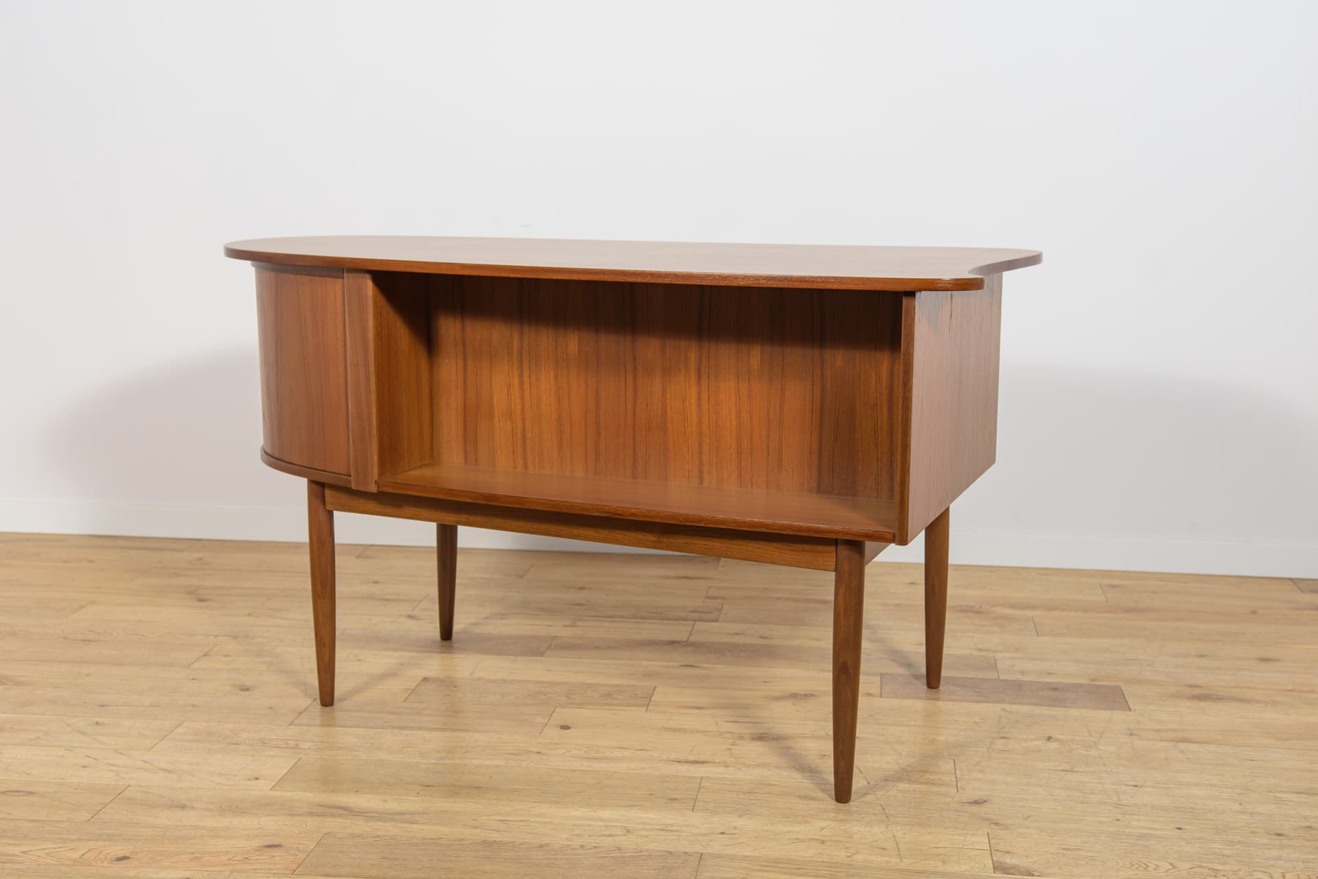 Biurko Kidney Desk, brązowy, teak, Dania, lata 60. - 371955