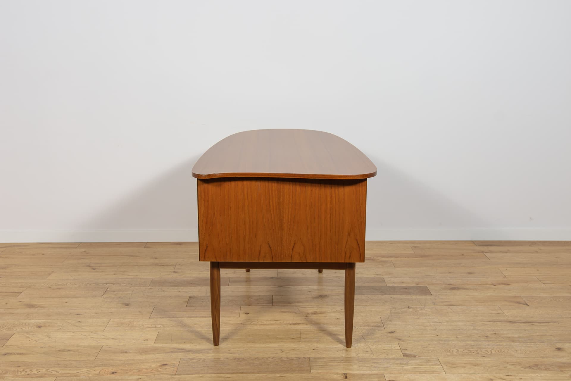 Biurko Kidney Desk, brązowy, teak, Dania, lata 60. - 371956