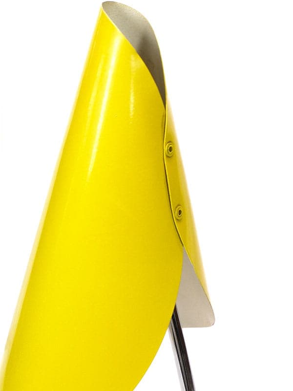 Lampa stołowa New Look, metal żółty, stal chromowana, proj. J. Hurka, Napako, lata 60. - 372267