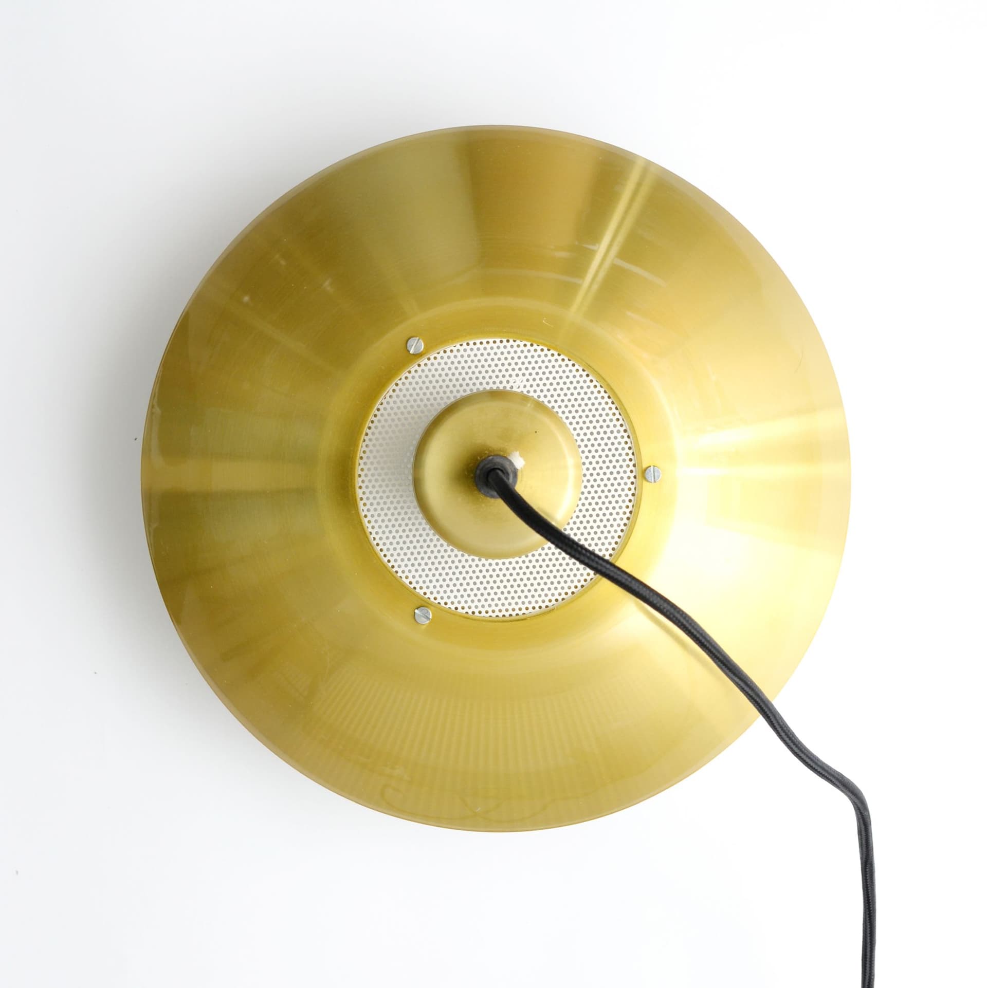 Lampa wisząca, złoty, metal, Dania, lata 70. - 372533