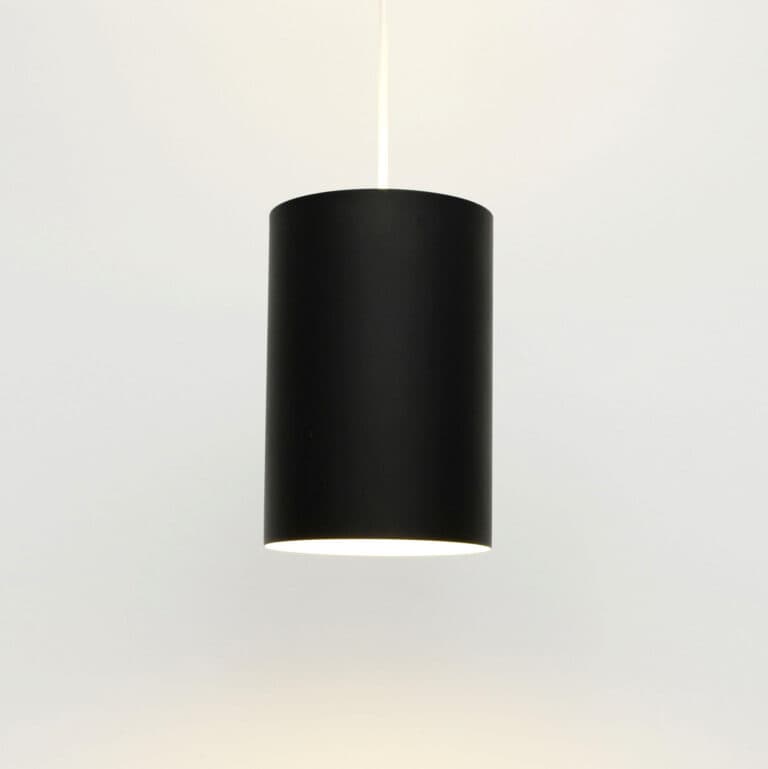 Lampa Cylinder, metal czarny, proj. E&J Meiling, Louis Poulsen, Dania, lata 70. - 372549