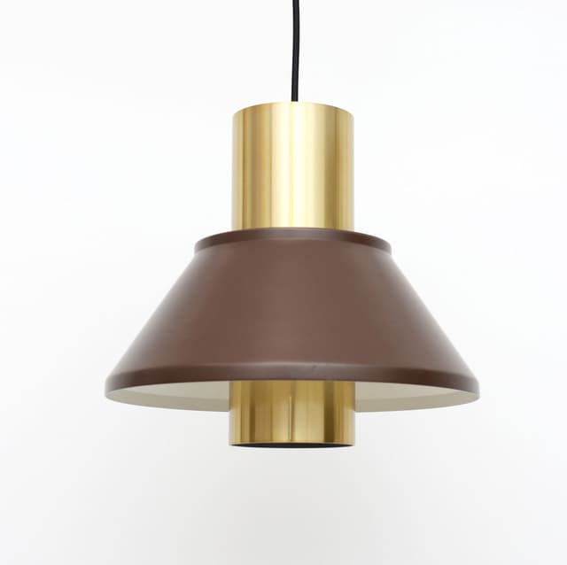 Lampa wisząca Life, metal brązowy, aluminium złoty, proj. J. Hammerborg, Dania, lata 70. - WYMIARY