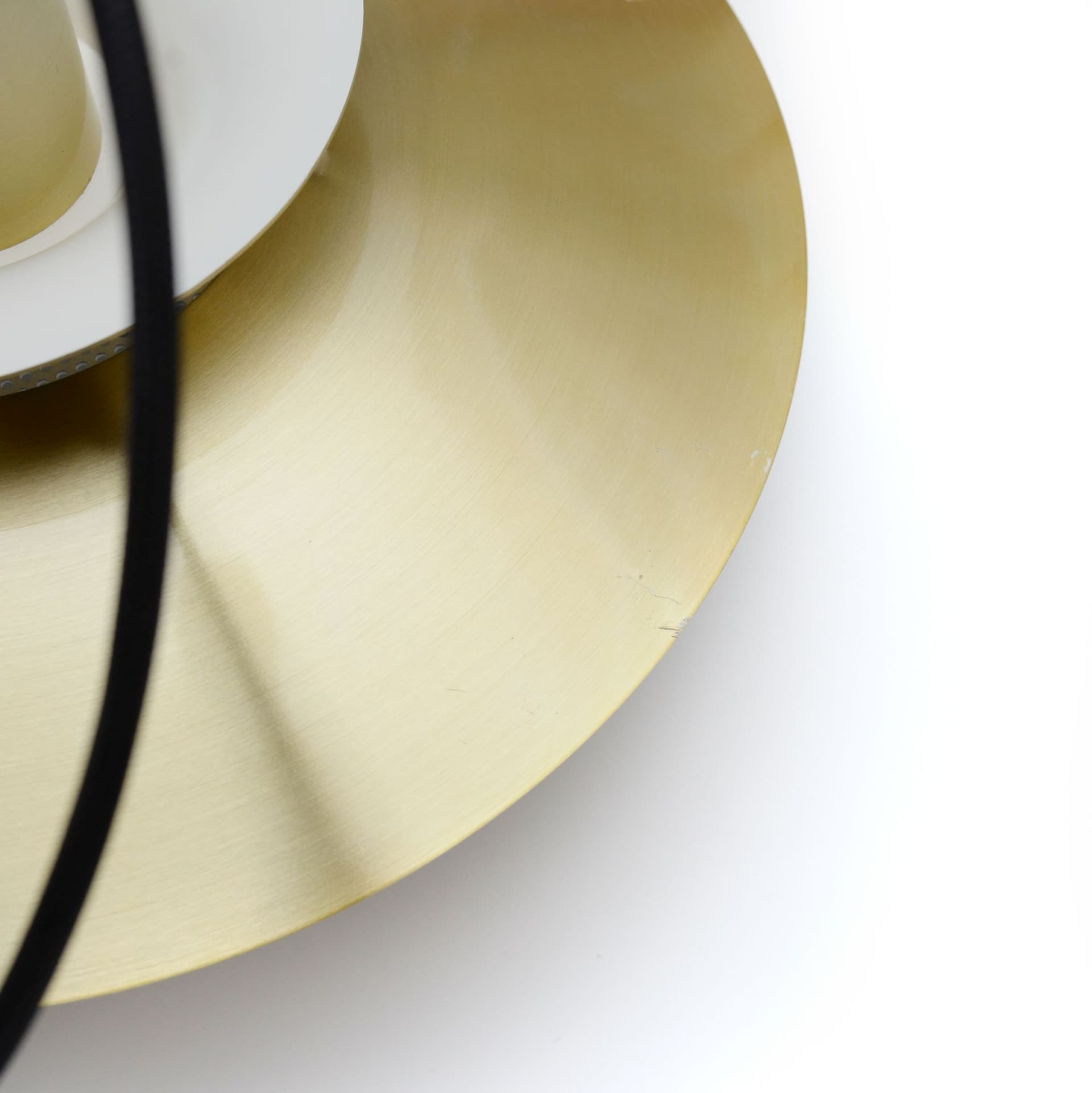 Lampa wisząca, złoty, mosiądz, Jeka, Dania, lata 70. - 372579