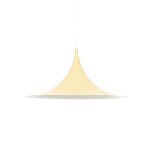 Lampa wisząca Semi, beżowy, metal, proj. C. Bonderup, proj. T. Thorup, Dania, lata 60. - WYMIARY