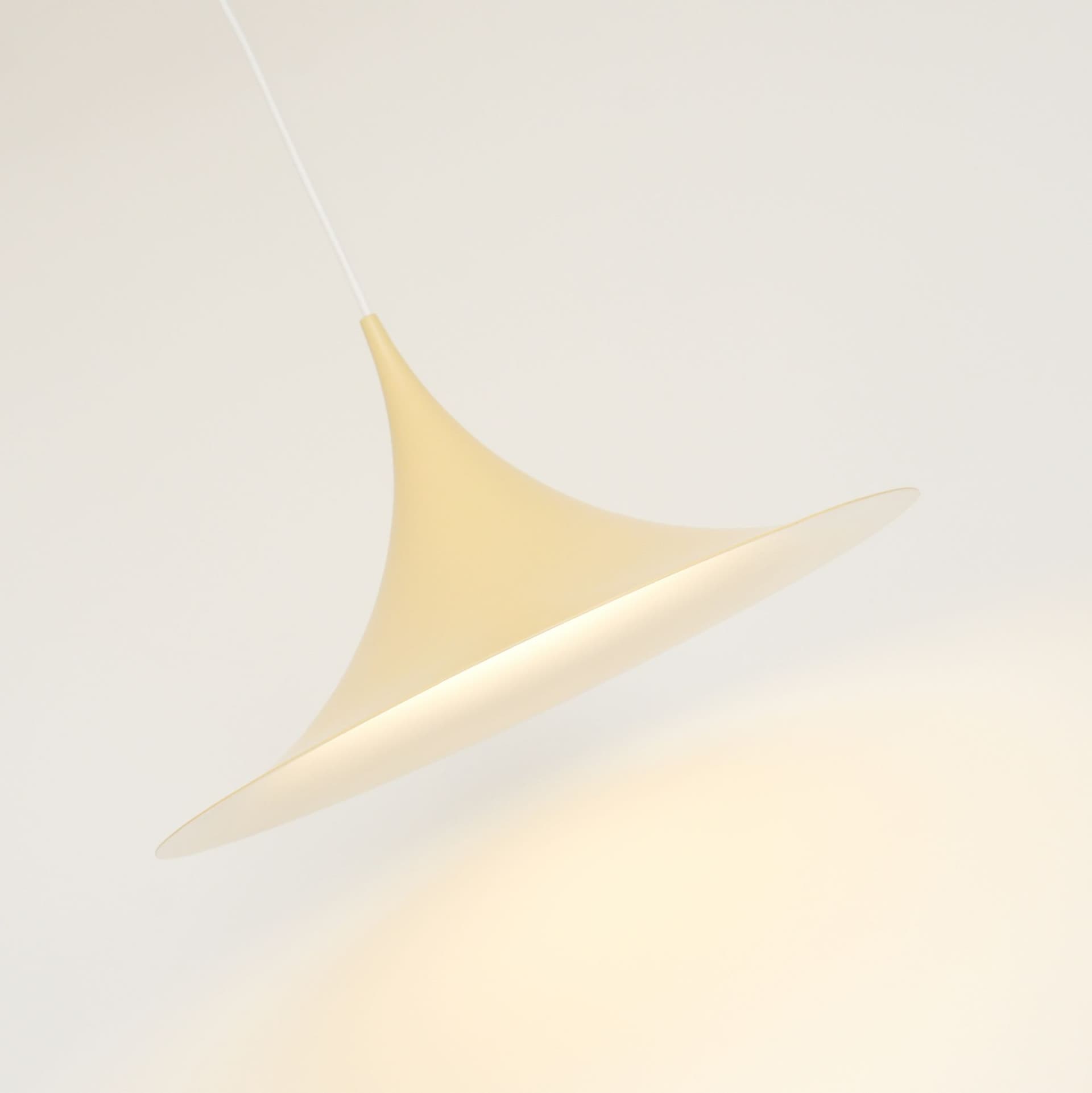 Lampa wisząca Semi, beżowy, metal, proj. C. Bonderup, proj. T. Thorup, Dania, lata 60. - 372591