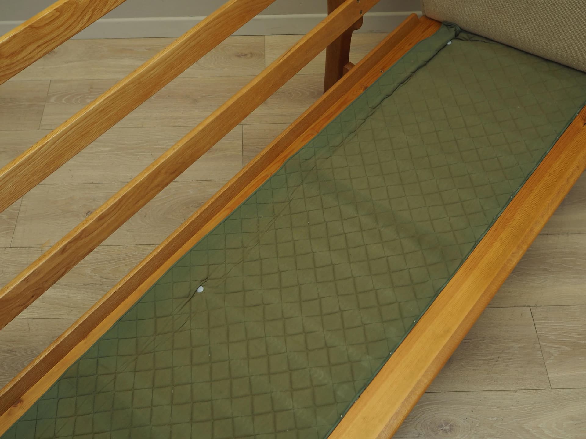 Sofa GE-236, beżowy Hallingdal, dąb, proj. H. Wegner, Dania, lata 60. - 27040