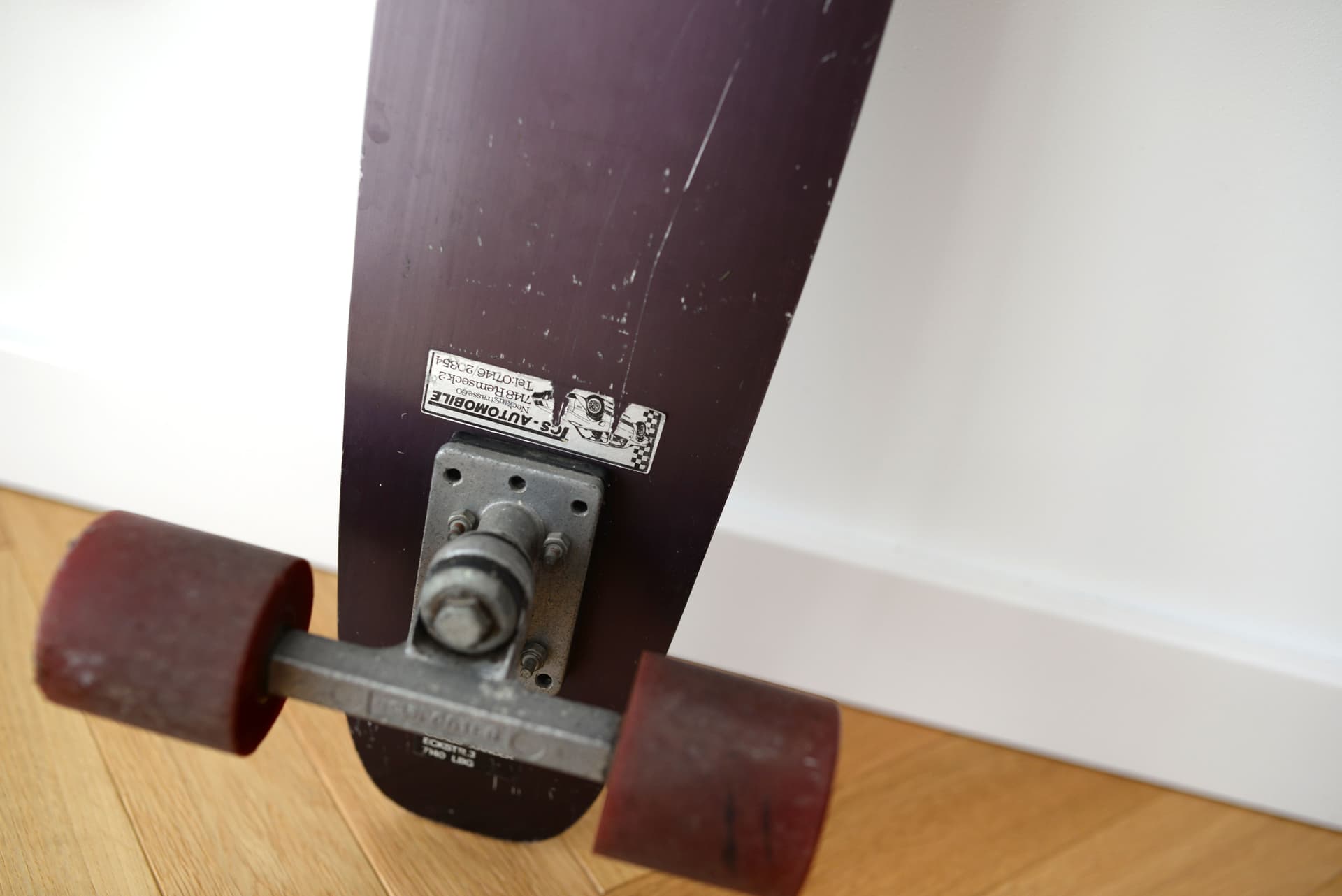 Deskorolka cruiser, szary aluminium, Niemcy, lata 70. - 372606