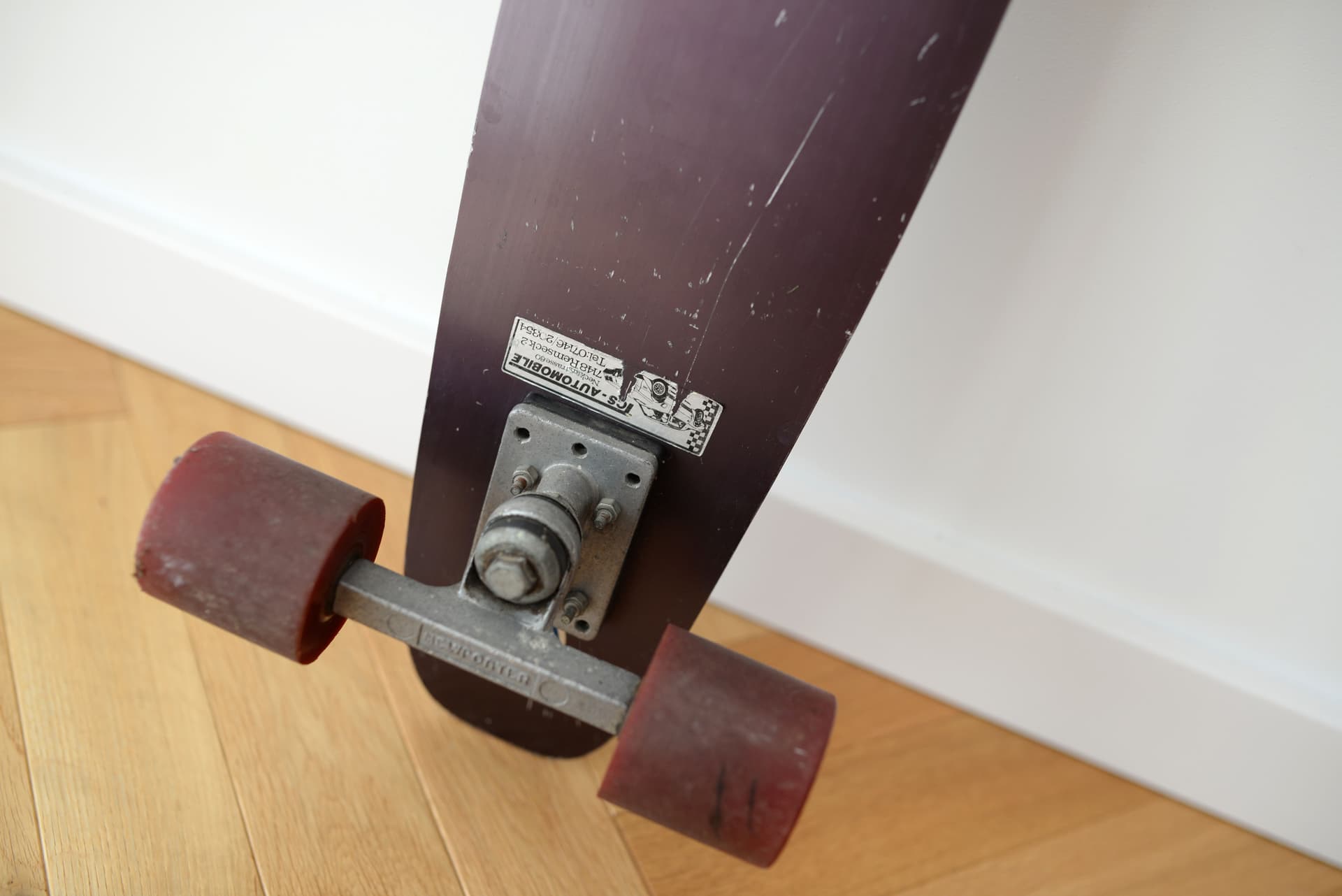 Deskorolka cruiser, szary aluminium, Niemcy, lata 70. - 372607