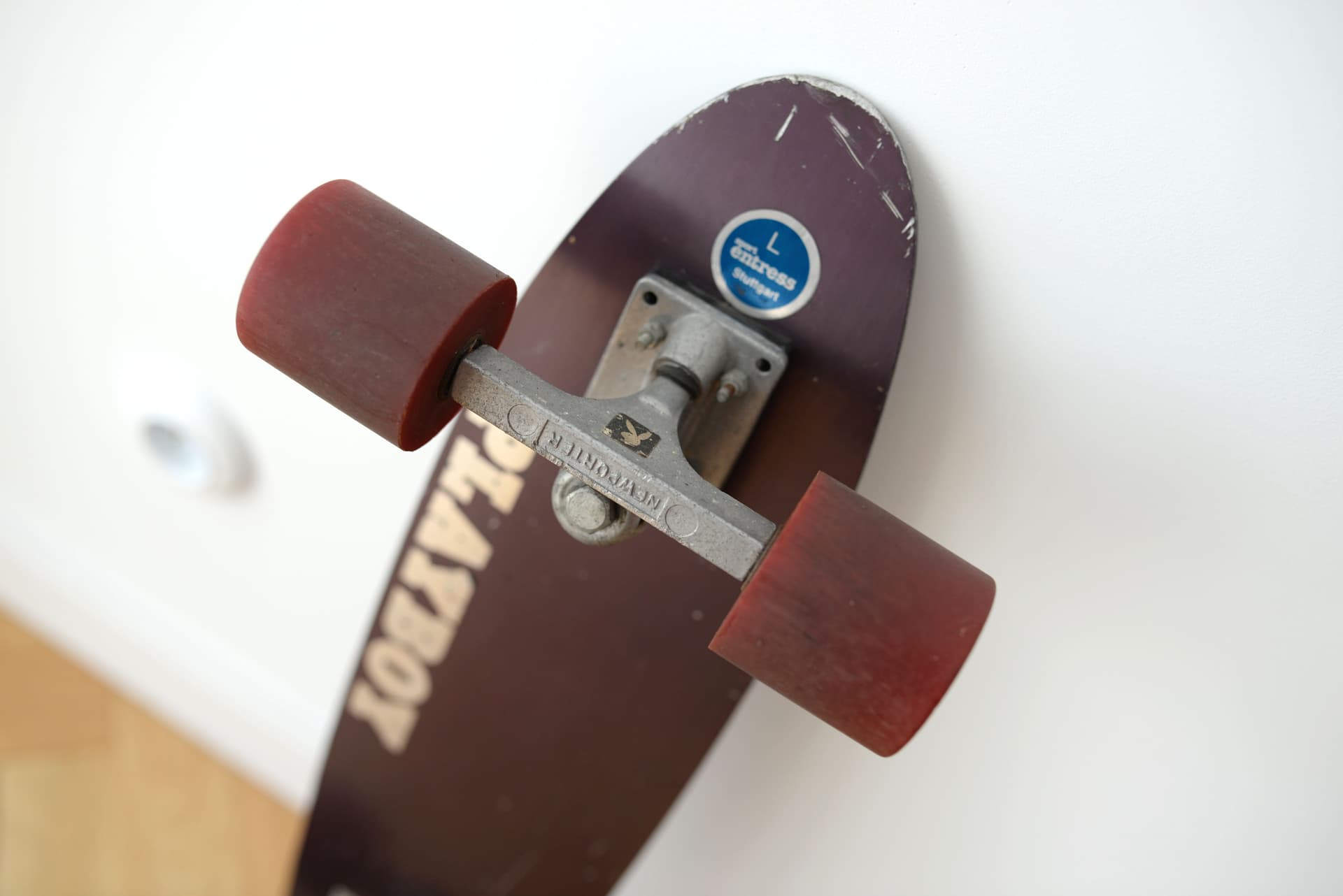 Deskorolka cruiser, szary aluminium, Niemcy, lata 70. - 372608