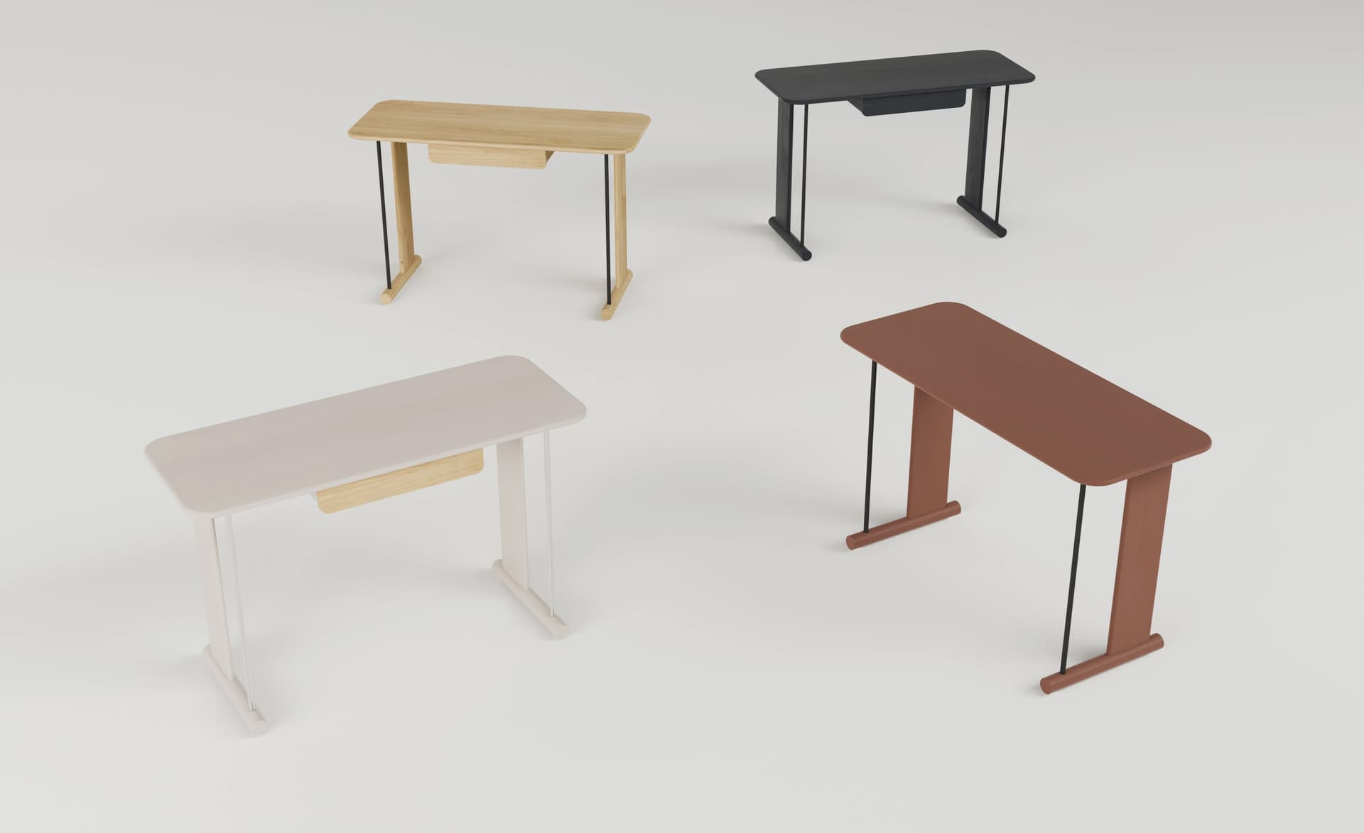 Desk Agenda 07.01 cashmere, oak, 120x50, Snapp Form - 372692