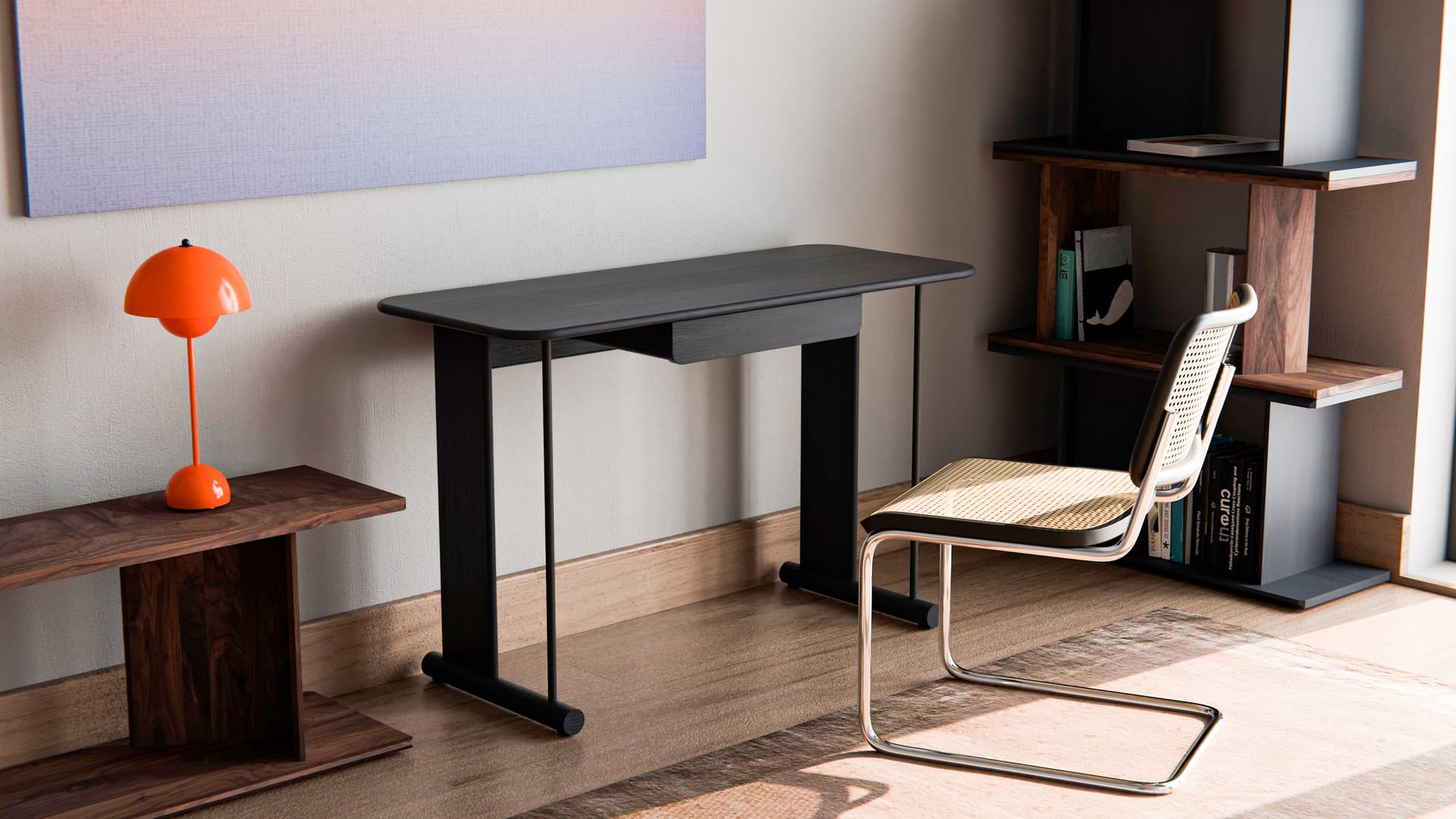 Desk Agenda 07.01 reddish brown, 120x50x75, Snapp Form - 372722