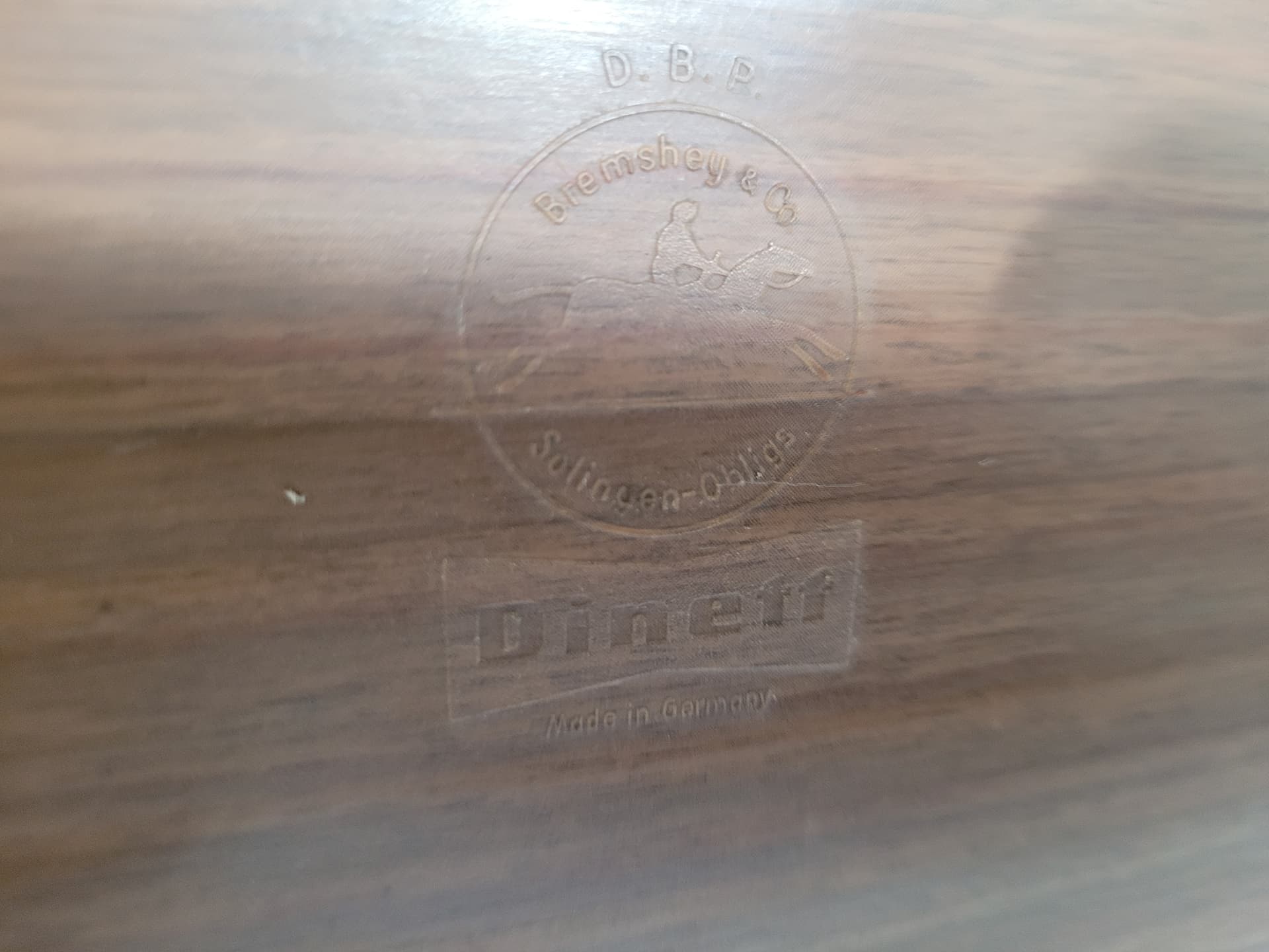 Stolik pomocniczy mobilny, brązowy, stal chromowana, lata 60. - 372744