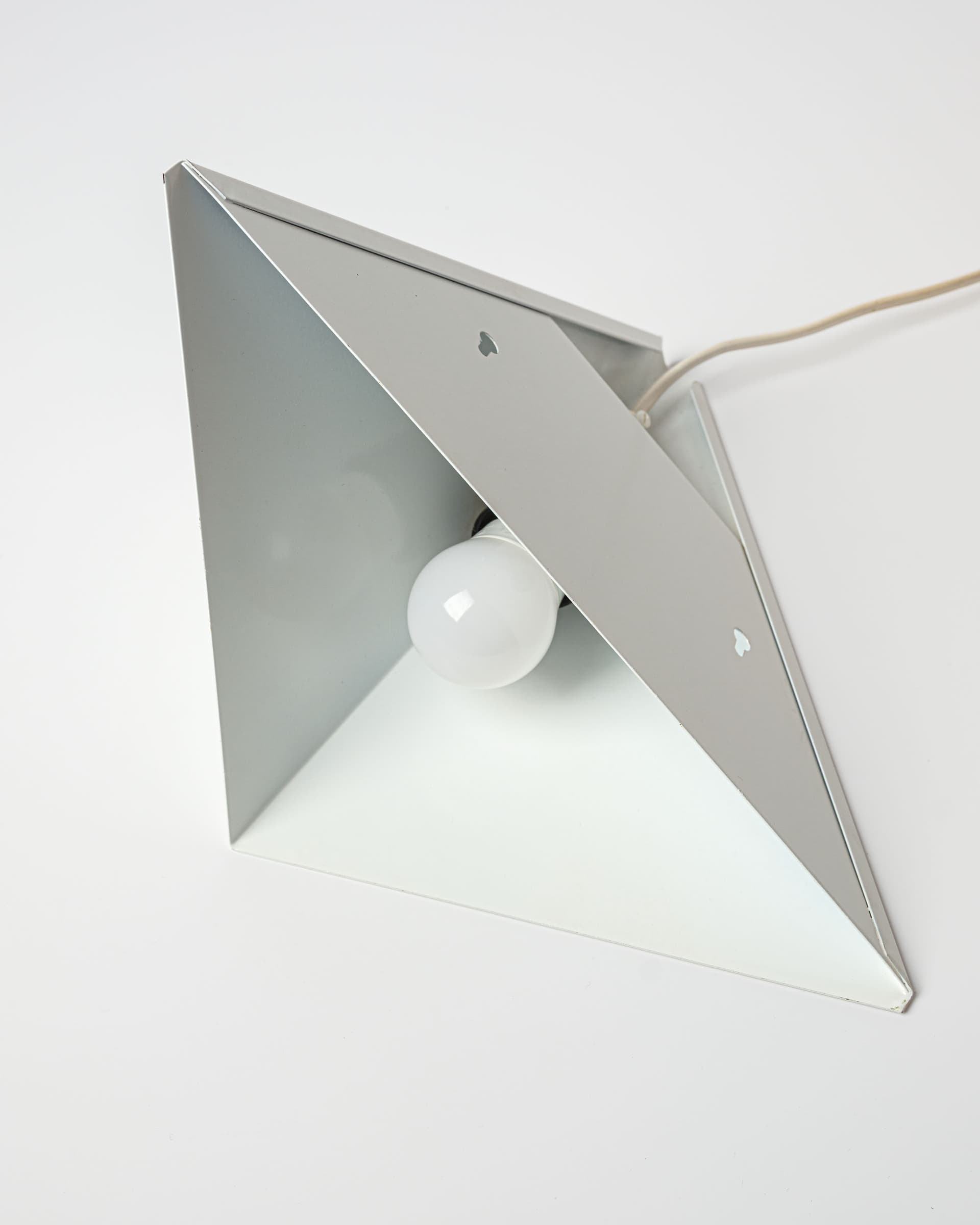 para kinkietów minimalistycznych, szary, metal, Dania, lata 80. - 372809