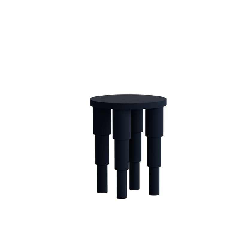 Side table Tele 01.01 dark blue,, Ø40, Snapp Form