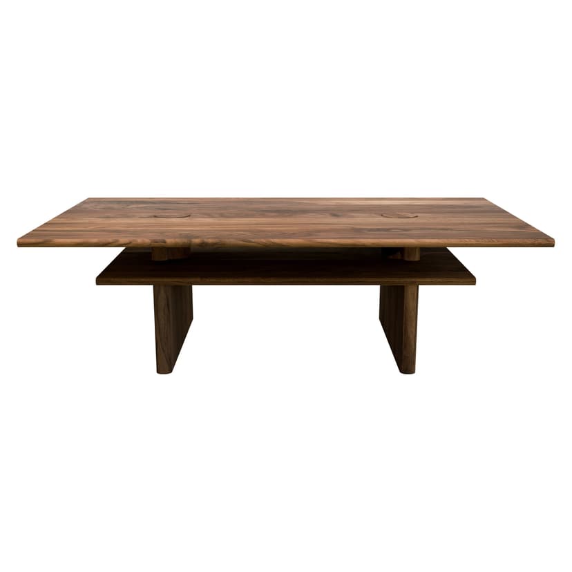 Coffee table Solis 02.02, American walnut 120x50, Snapp Form