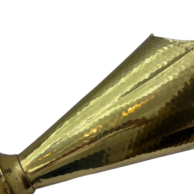 Umbrella stand, golden brass, Germany, 1970s. - DIMENSION