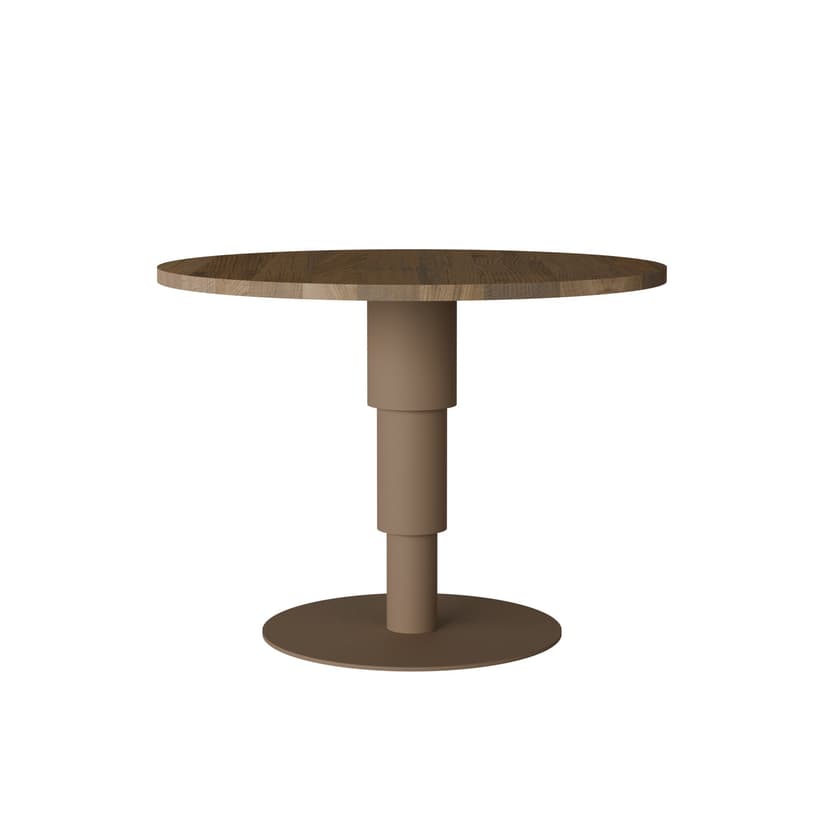 Table Tele one 03.01 bleached oak Ø100, Snapp Form