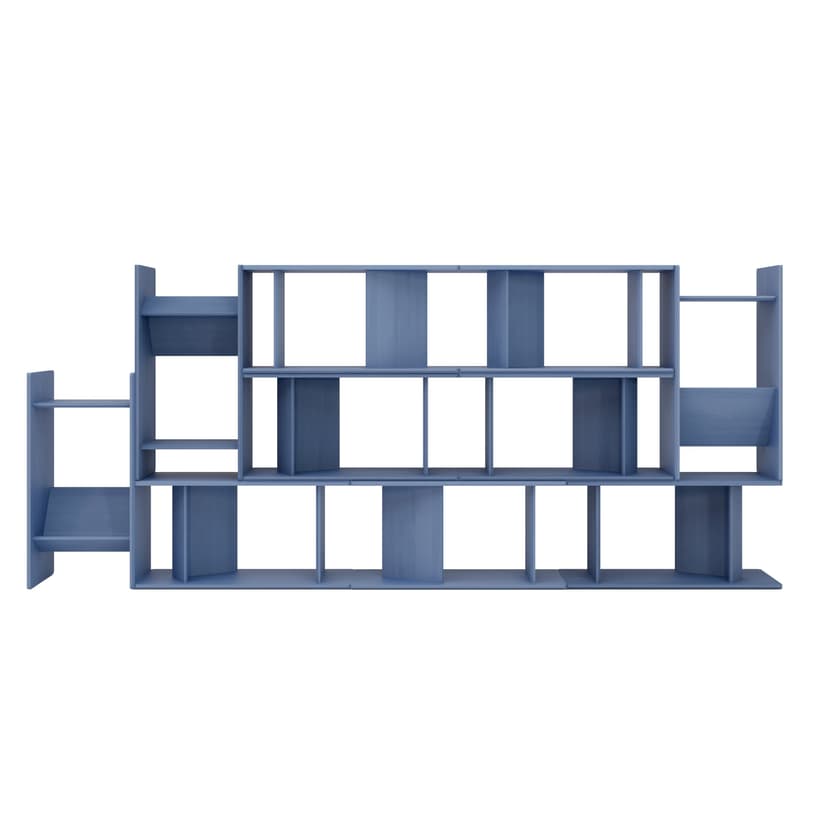 Shelving unit Vero 05, blue, 138x322x35, Snapp Form