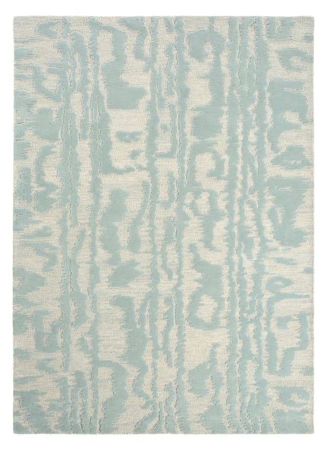 Rug Waterwave Stripe Pearl, wool beige, blue, 120x180 cm, Florence Broadhurst - DIMENSION