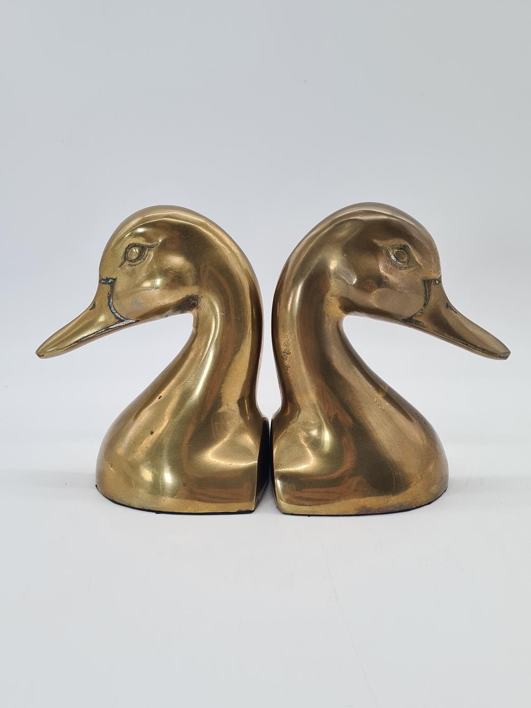 Pair of bookends Duck, brass gold, 1970s - 374072