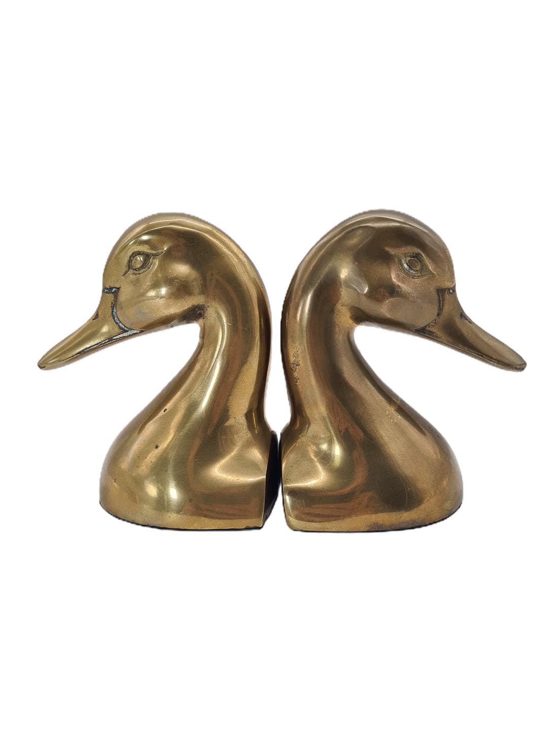 Pair of bookends Duck, brass gold, 1970s - 374067