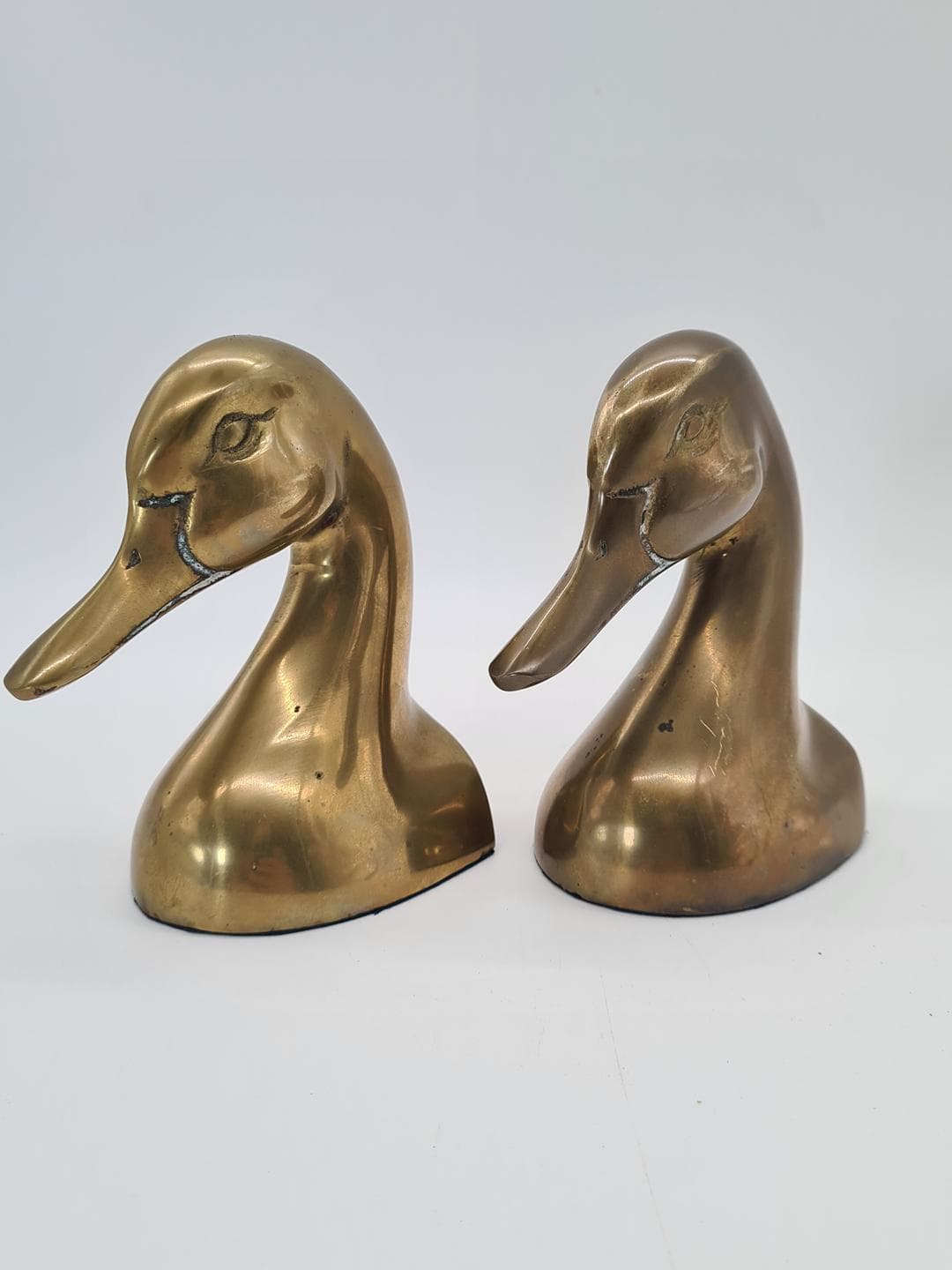 Pair of bookends Duck, brass gold, 1970s - 374070