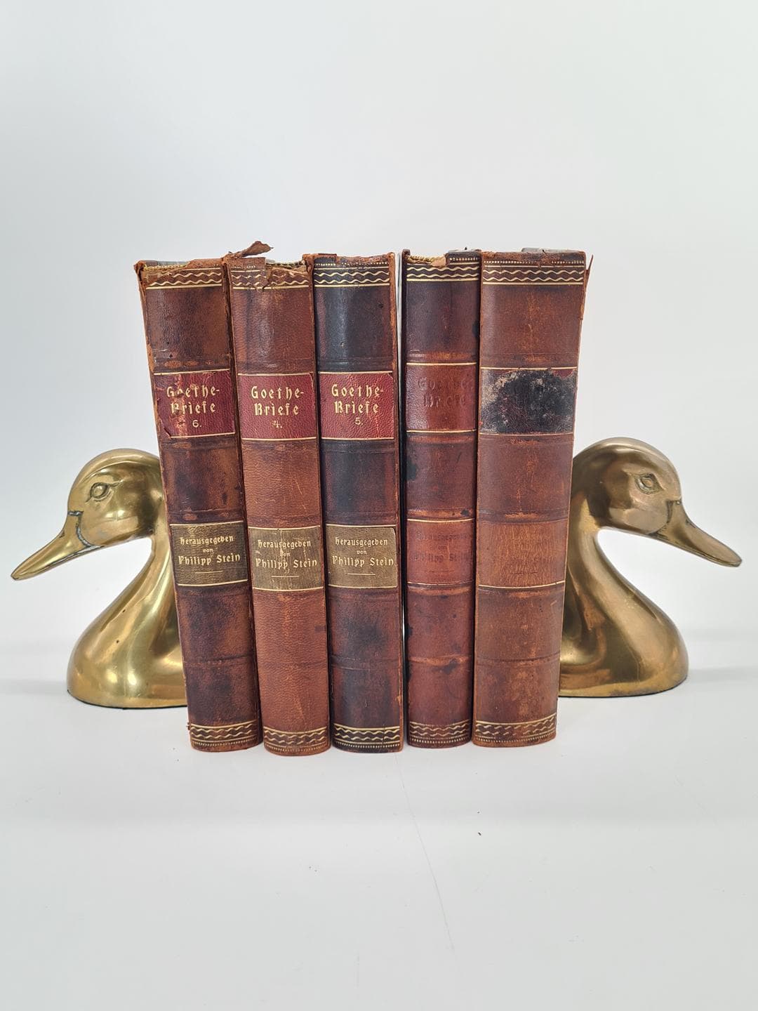Pair of bookends Duck, brass gold, 1970s - 374068