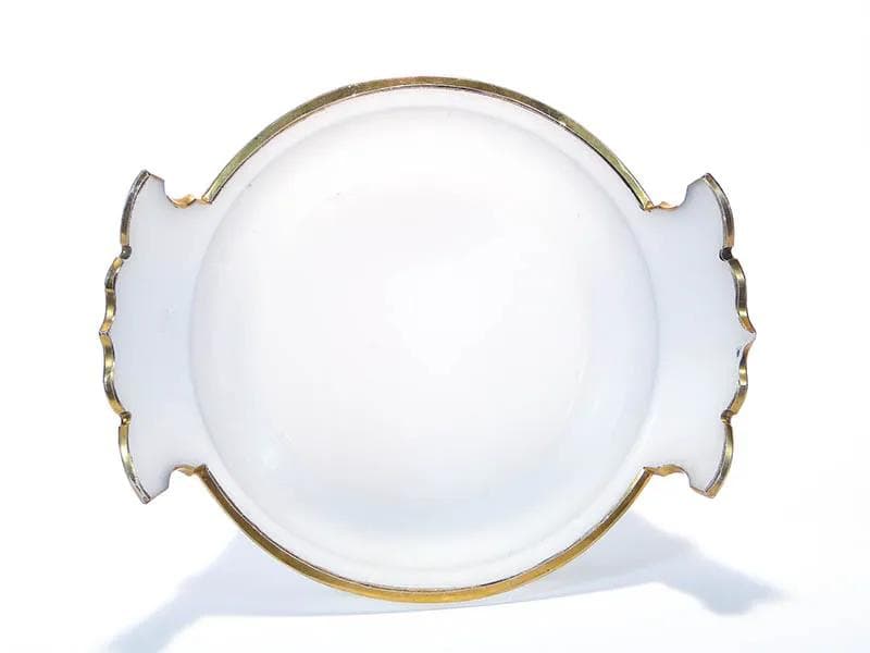 Jardiniere Biedermeier, white opaline glass, Austria, 19th c. - 27224