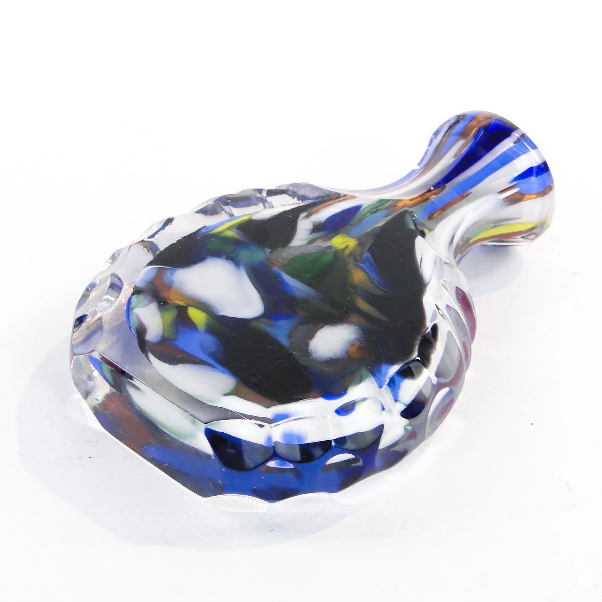 Snuff bottle, multicolor mosaic glass, Germany, 1950s. - 374296