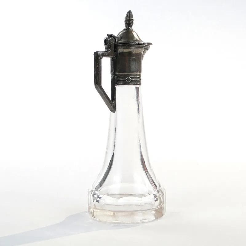 Art Nouveau cruet, transparent glass, pewter mounts, WMF, Germany, early 20th c. - 27215