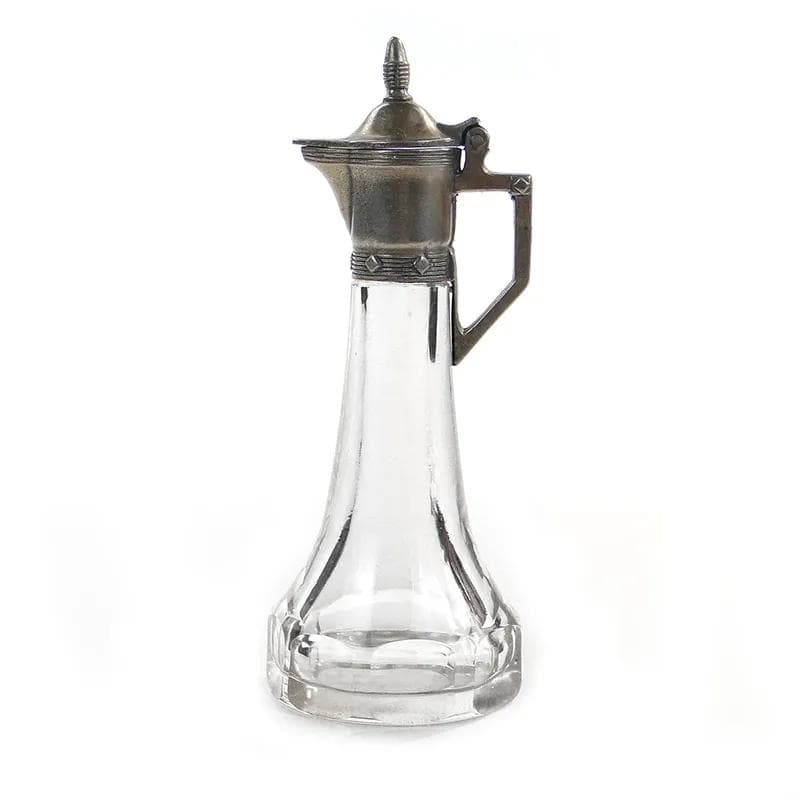 Art Nouveau cruet, transparent glass, pewter mounts, WMF, Germany, early 20th c. - 27216