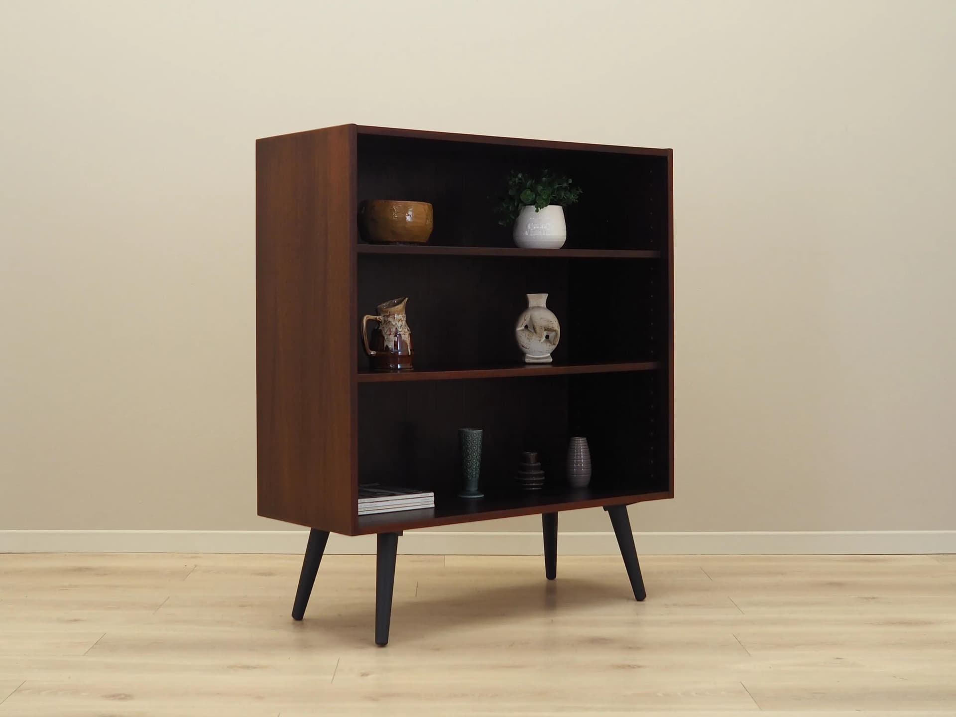 Bookcase, brown mahogany, Denmark, 1970s. - 27264