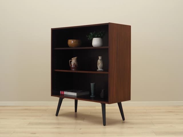Bookcase, brown mahogany, Denmark, 1970s. - DIMENSION