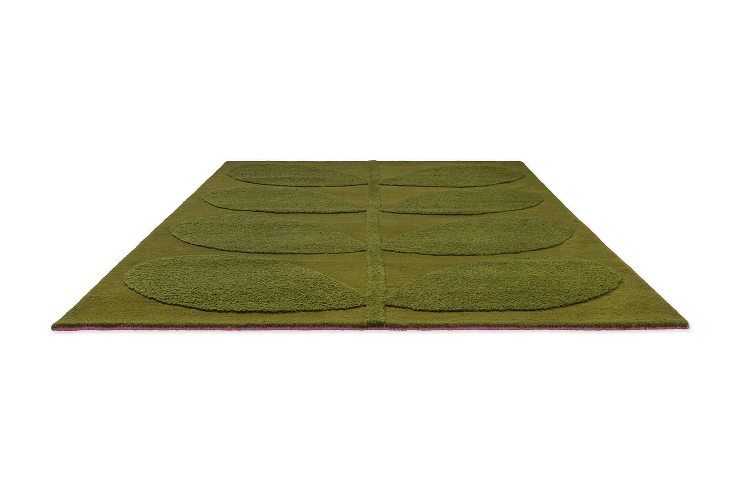 Rug Solid Stem Fern green 160x230 cm, wool, Orla Kiely - 375467