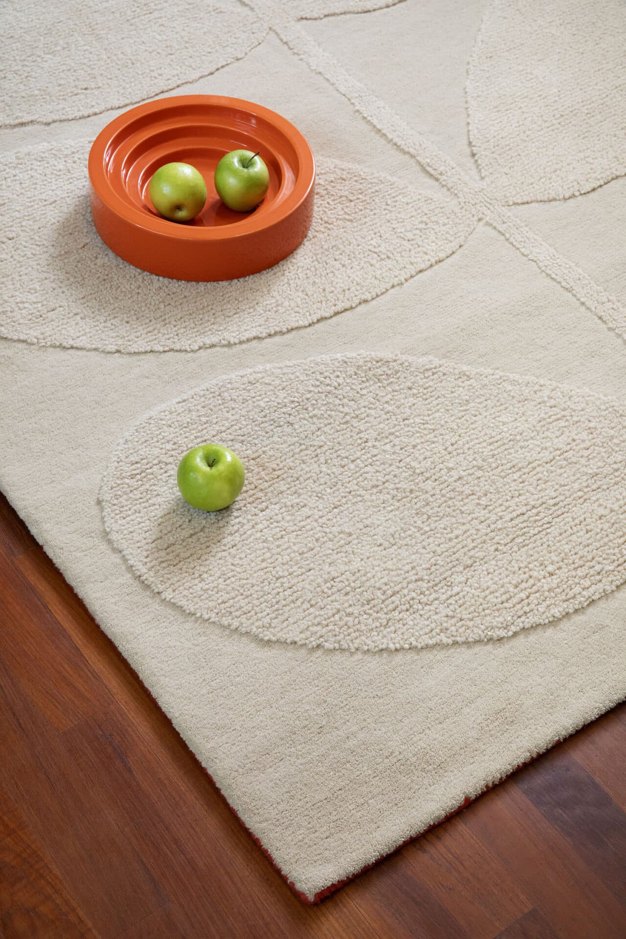 Rug Solid Stem beige 200x280 cm, wool, Orla Kiely - 375502