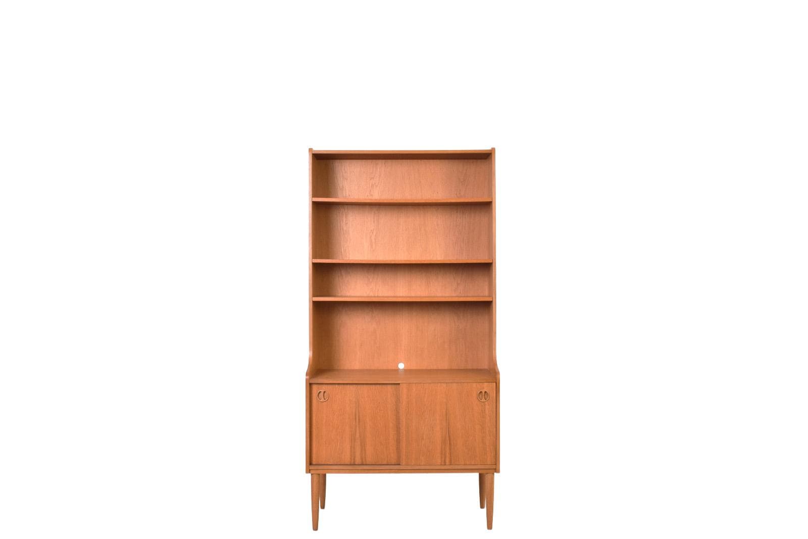 Biblioteczka, dąb brązowy, Dania, lata 60.