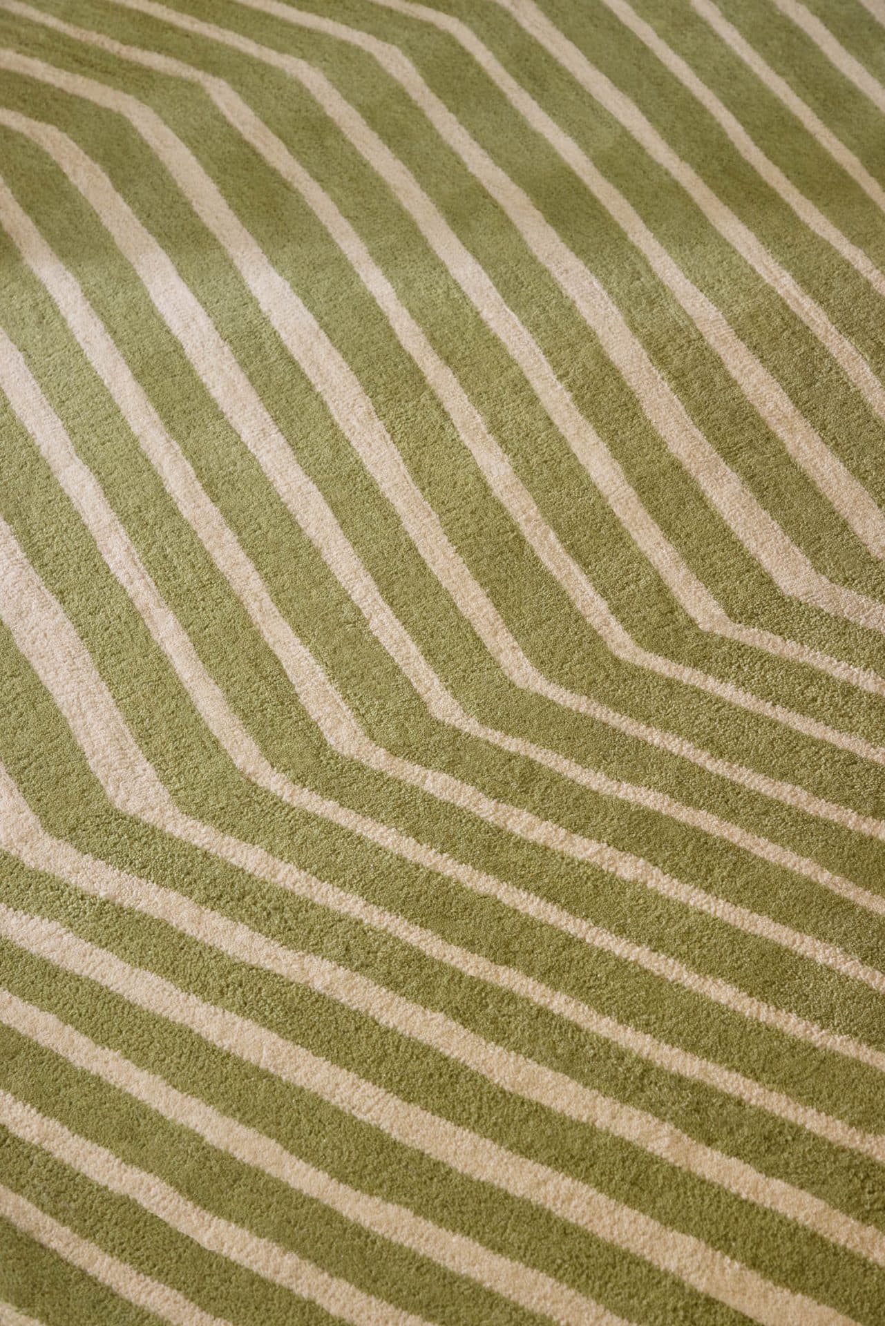 Rug Kalasaaski Light Green beige, olive 140x200, wool, Marimekko - 376071