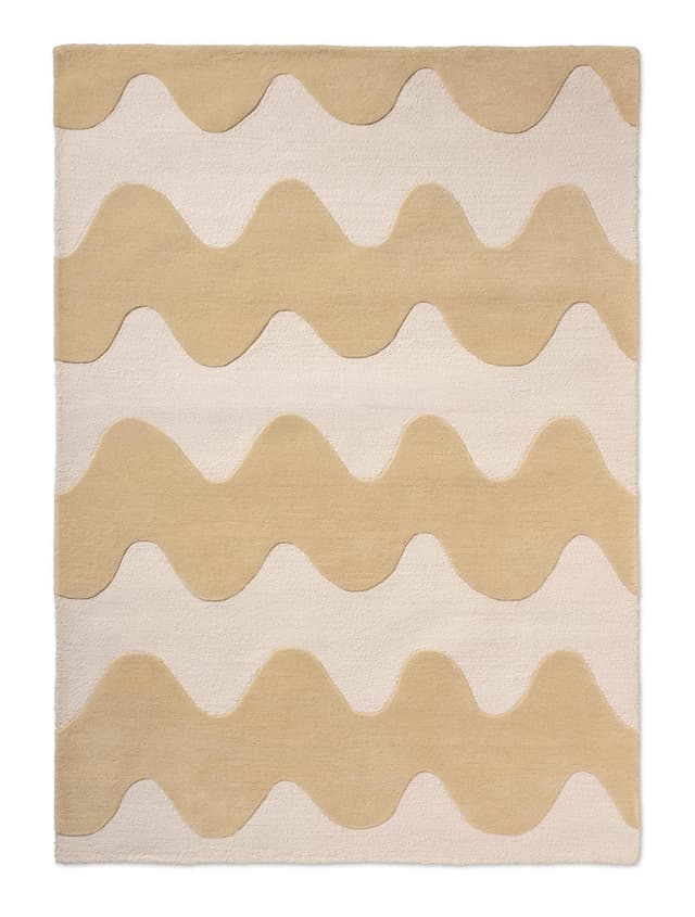 Rug Lokki Butter beige 140x200, wool, Marimekko - DIMENSION