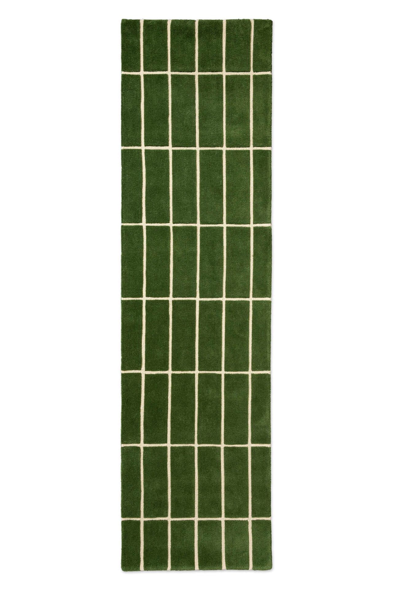 Dywan Tiliskivi Green zielony, beżowy 140x200, wełna, Marimekko - 376355