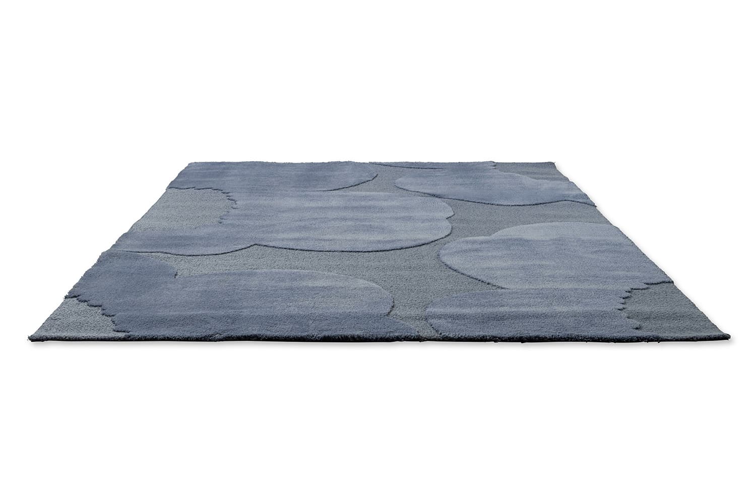 Rug Iso Unikko Dusty Blue blue 200x300, wool, Marimekko - 376504