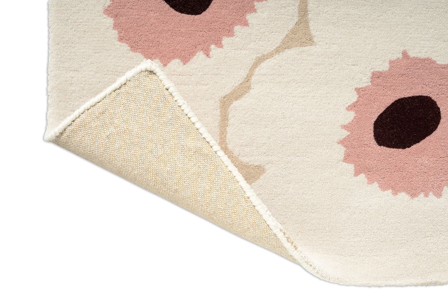 Rug Unikko Beige Pink beige, pink 250x350, wool, Marimekko - 376613