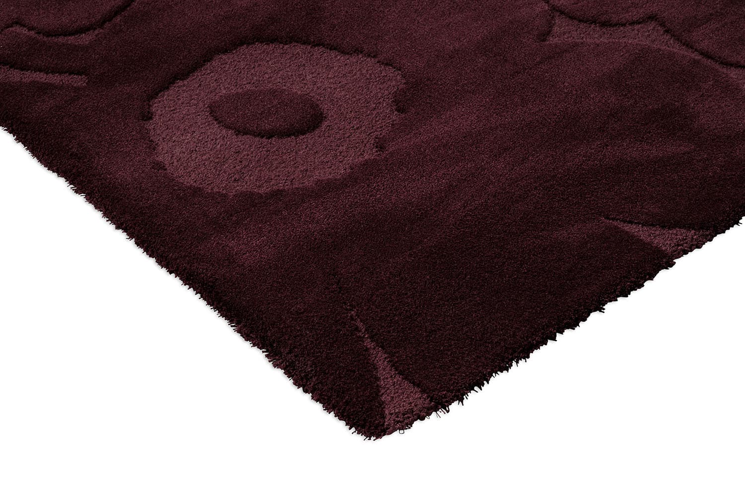 Rug Unikko Burgundy burgundy 200x300, wool, Marimekko - 376643
