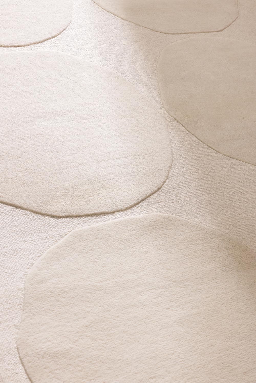 Rug Isot Kivet Natural White beige, ivory 140x200, wool, Marimekko - 376807
