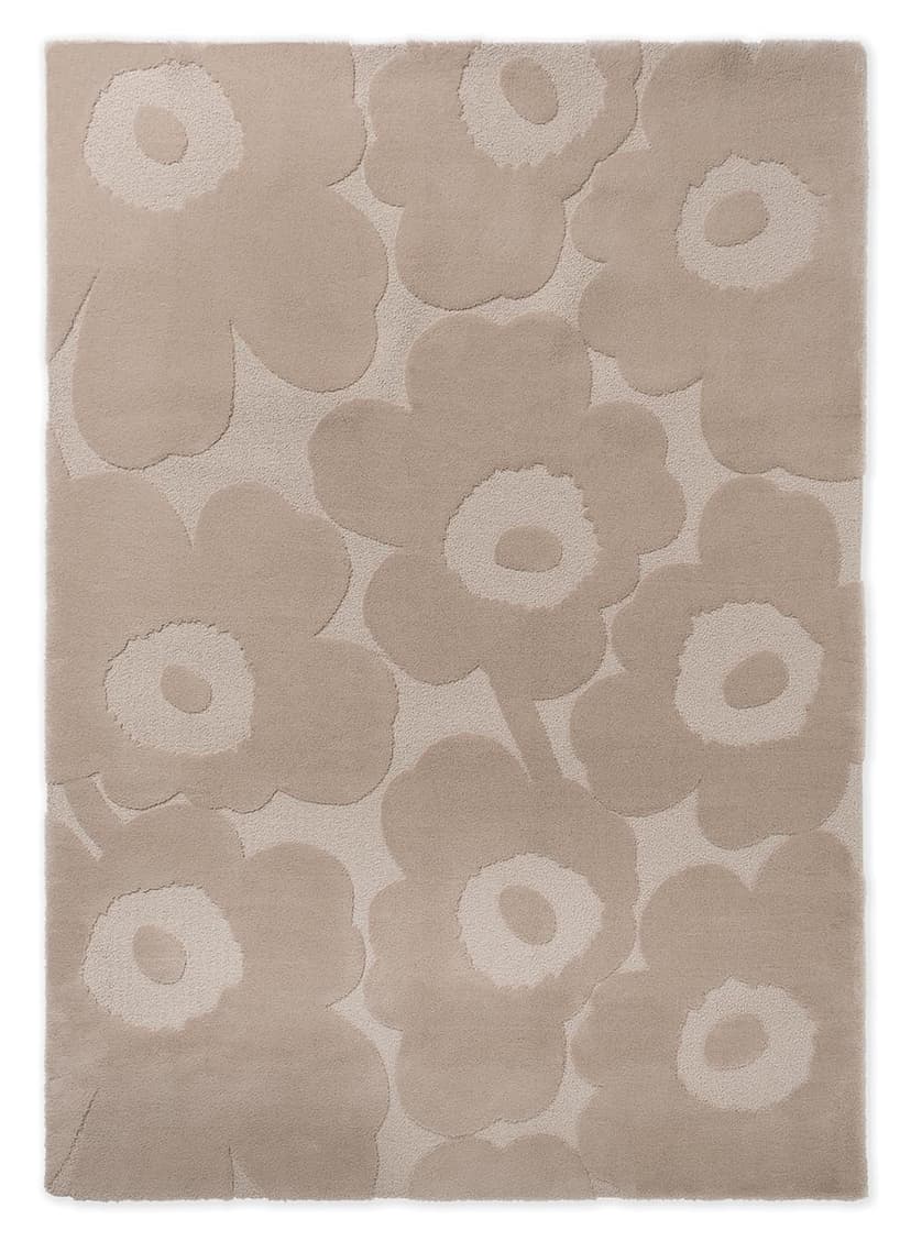 Rug Unikko Light Beige beige 140x200, wool, Marimekko