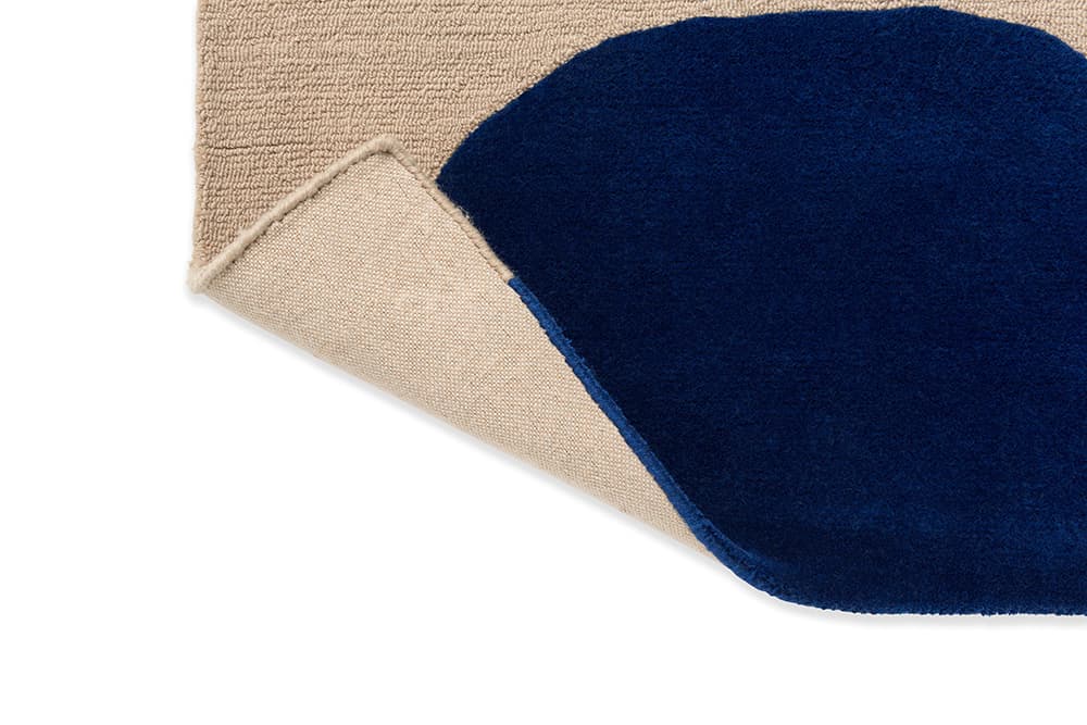 Rug Isot Kivet Blue beige, blue 140x200, wool, Marimekko - 377047