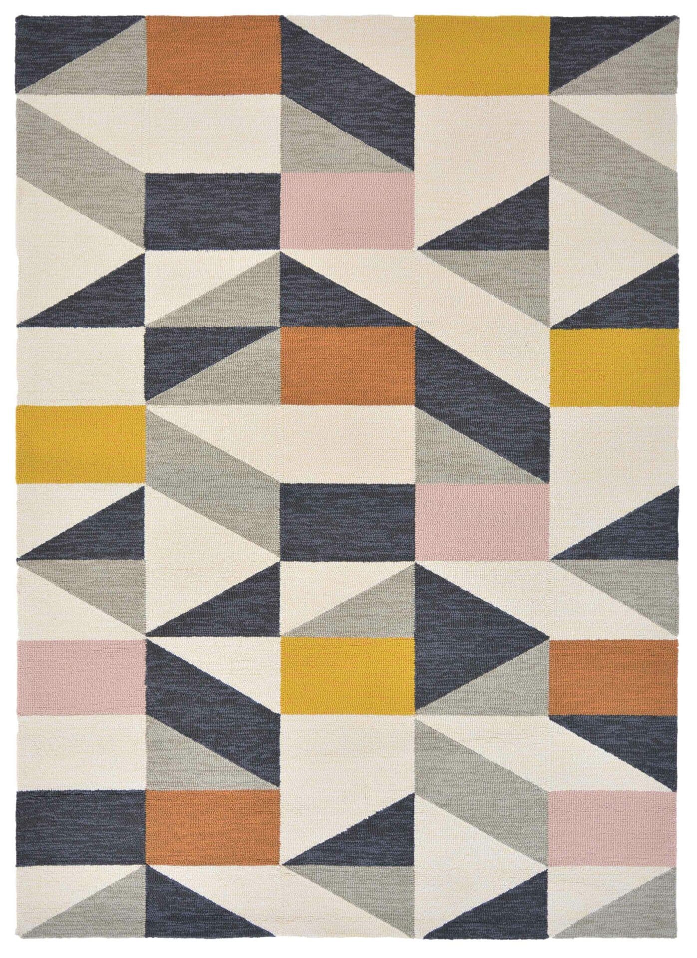 Indoor-outdoor rug Nuevo, beige, yellow, orange, pink, grey, black, 140x200 cm, Scion Living