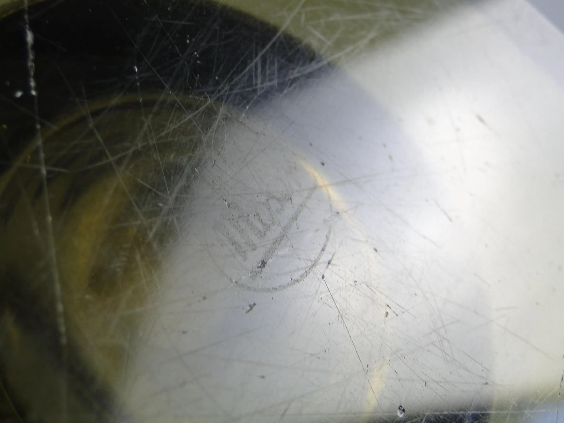 Wazon Art Deco, oliwkowy, kryształ, Moser, Czechy, lata 20. - 27614