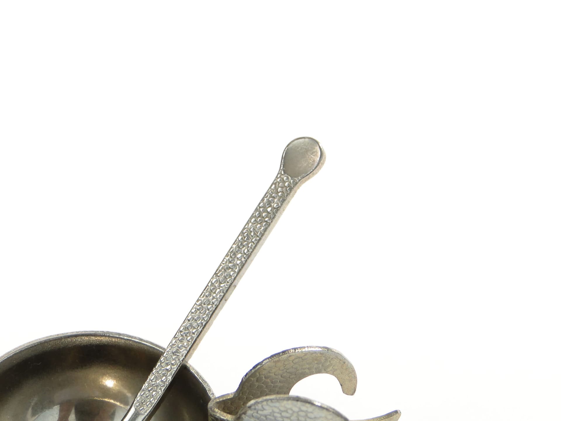 Salt Cellar, modernist, silver metal, 1960s - 377400