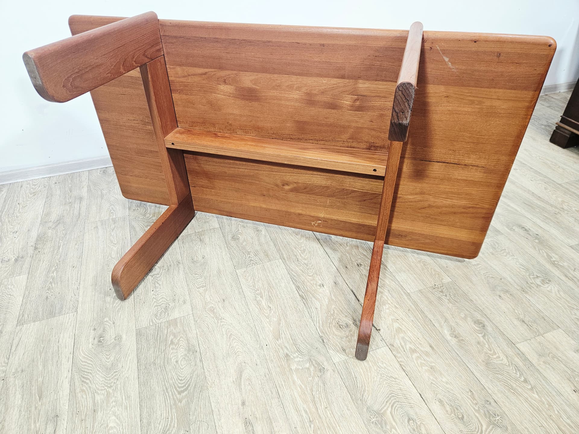 Coffee table, brown teak, Denmark, 1970s. - 377507